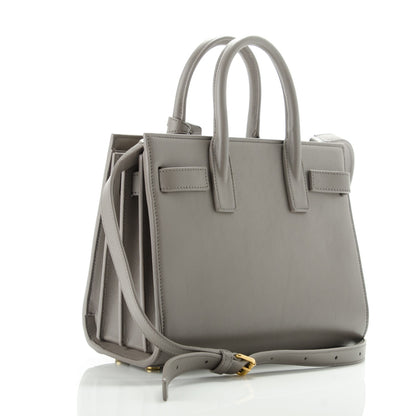 Saint Laurent Calfskin Nano Sac De Jour Fog 3 of 6