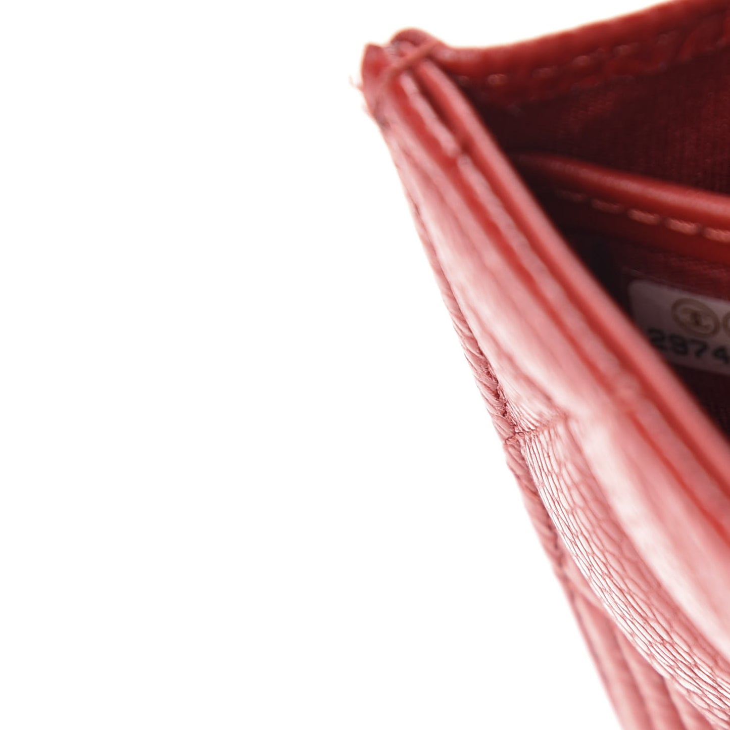 Caviar Quilted Large Boy Gusset Flap Wallet Red