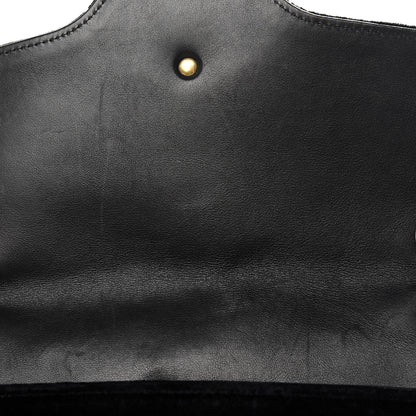 Gucci Velvet Matelasse Crystal Medium GG Marmont Shoulder Bag Black 17 of 21