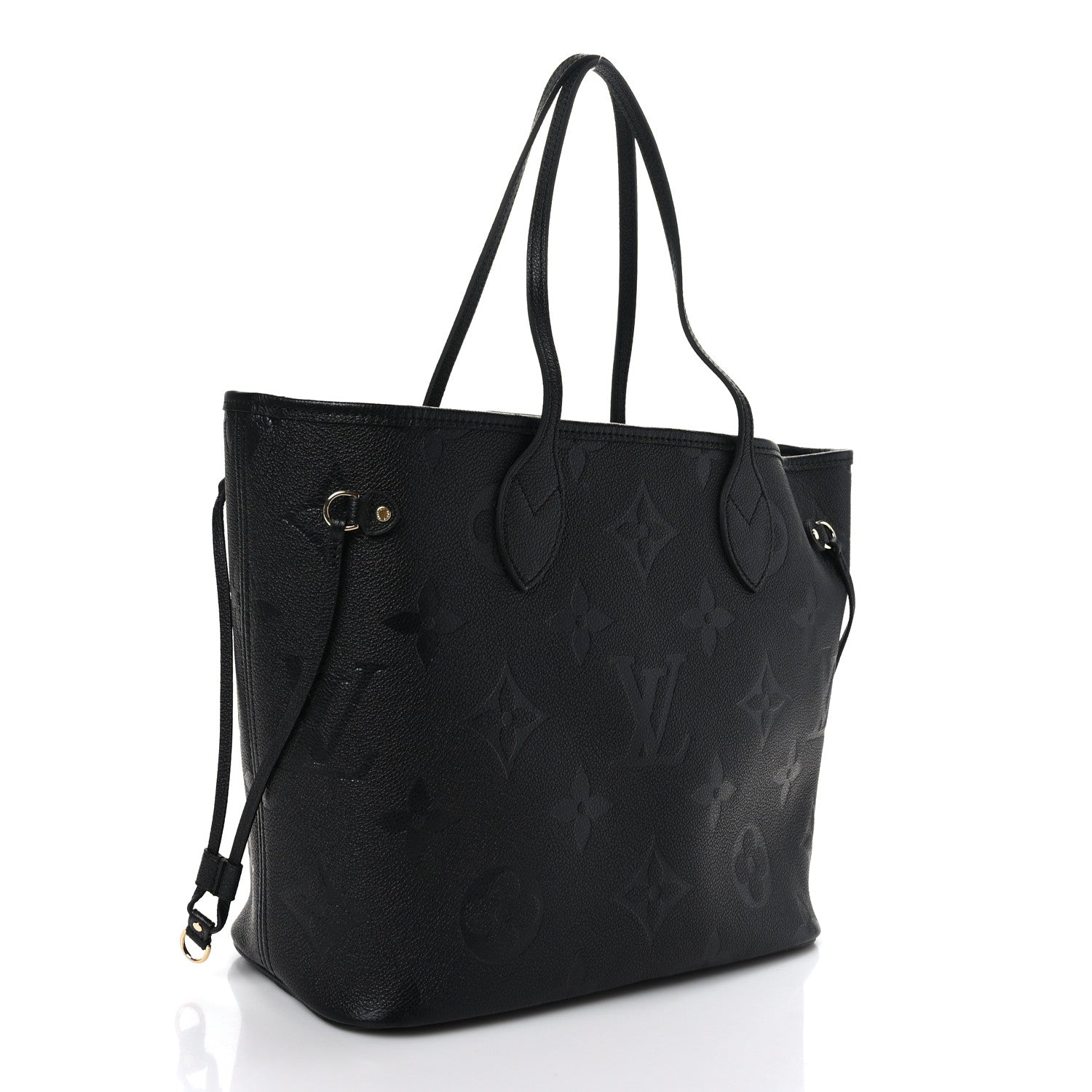 Louis Vuitton Empreinte Monogram Giant Neverfull MM Black 3 of 8