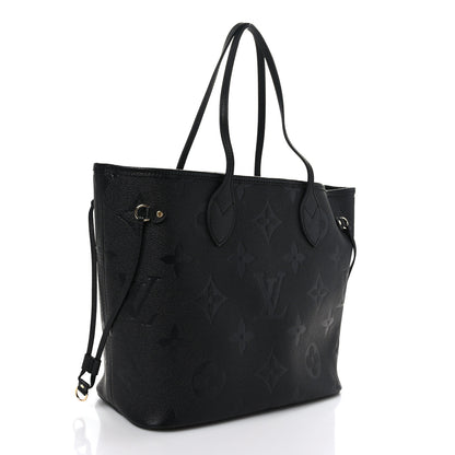 Louis Vuitton Empreinte Monogram Giant Neverfull MM Black 3 of 8