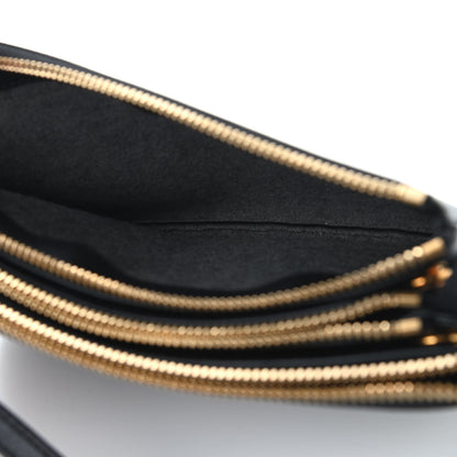 Celine Lambskin Small Trio Crossbody Bag Black 8 of 10