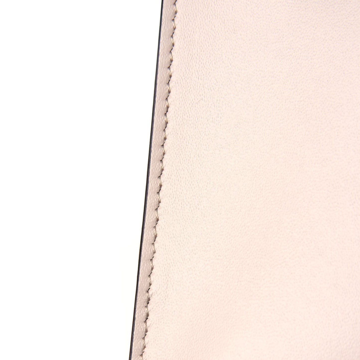 Vitello King Logo Embossed Large Flat Pouch Poudre
