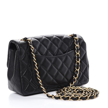 Chanel Lambskin Quilted Mini Rectangular Flap Black 2 of 13