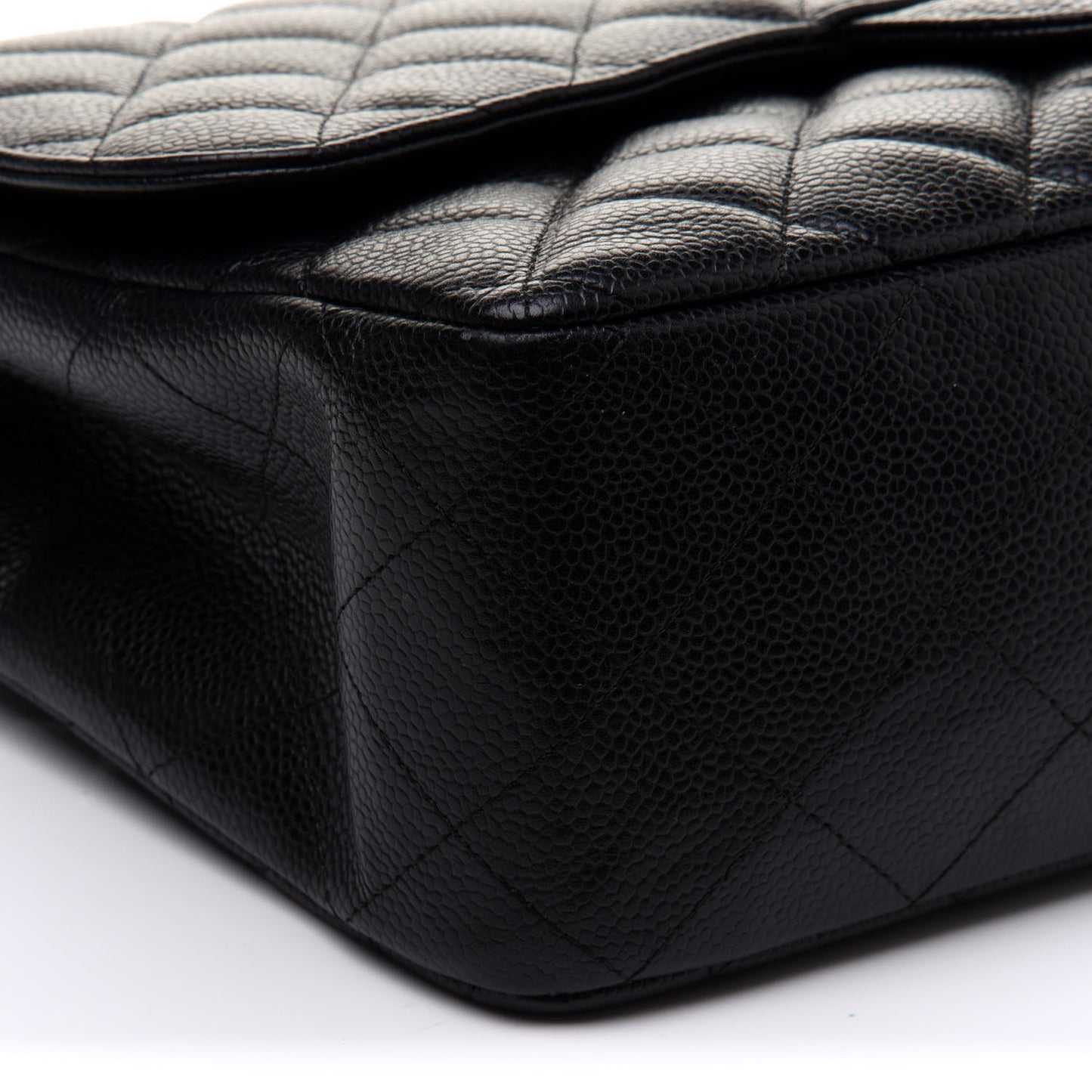 Caviar Quilted Jumbo Single Flap Black