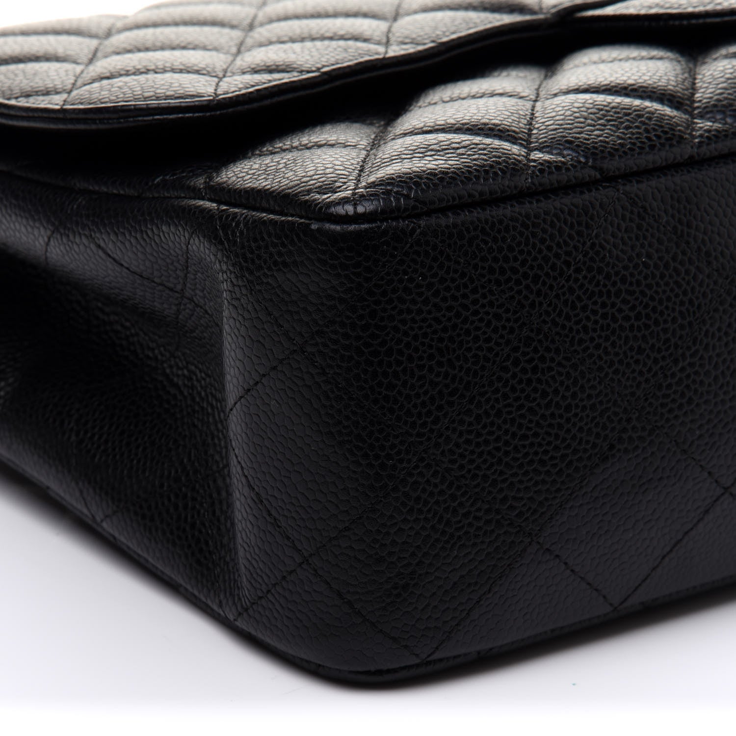 Chanel Caviar Quilted Jumbo Single Flap Black 10 of 12