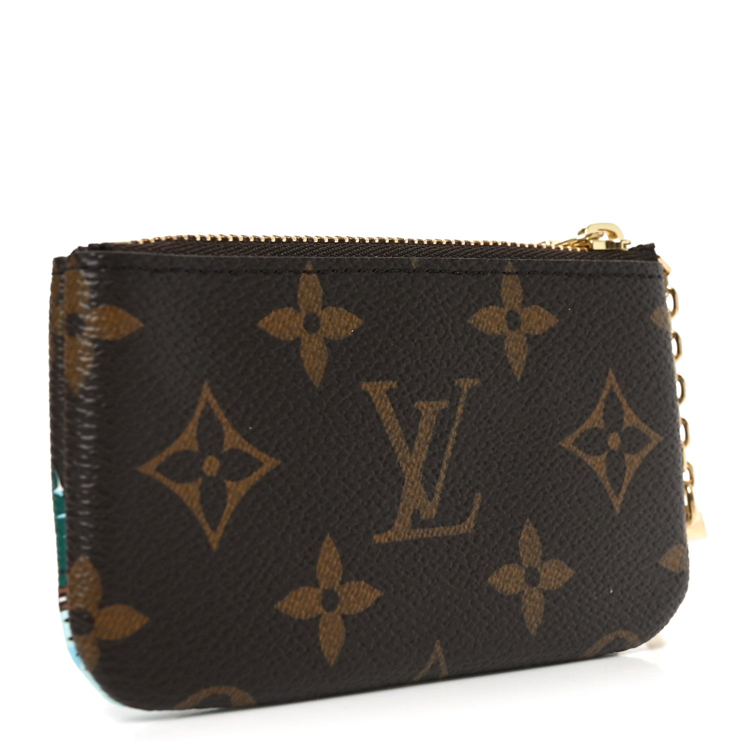 Louis Vuitton Monogram 2023 Christmas Animation Alpine Key Pouch Pink 3 of 7