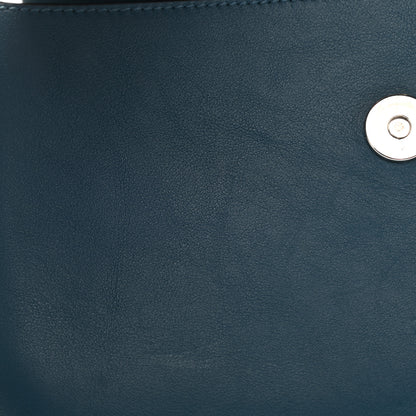 Chloe Suede Calfskin Small Faye Shoulder Bag Majolica Blue 20 of 20