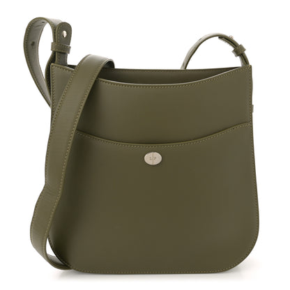 Loro Piana Grained Calfskin Fleur Crossbody Green 1 of 12