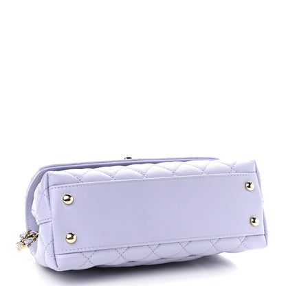 Chanel Caviar Quilted Mini Coco Handle Flap Light Purple 4 of 10