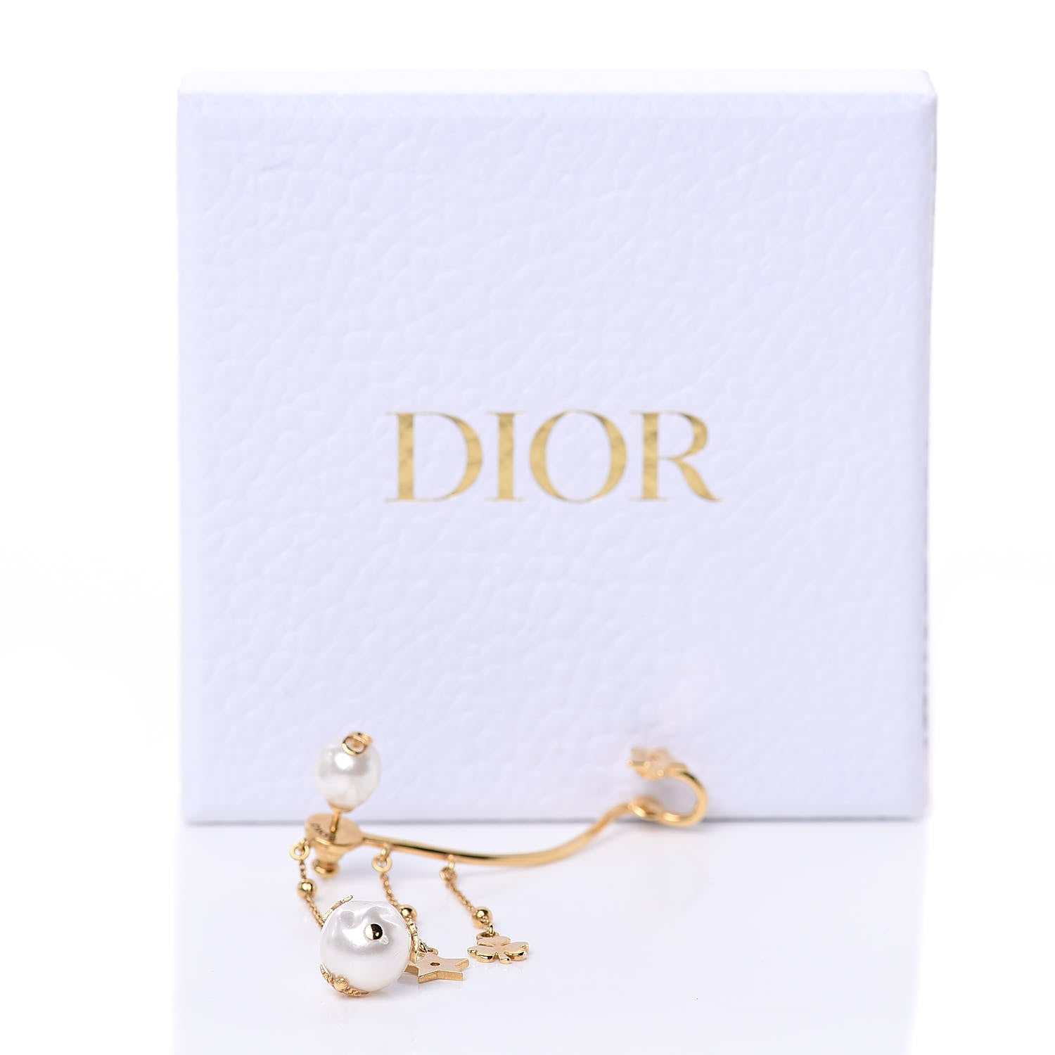 Christian Dior Pearl Shiny-D Earring Gold 4 of 4