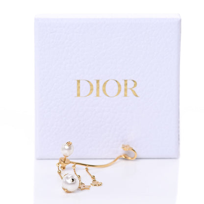 Christian Dior Pearl Shiny-D Earring Gold 4 of 4
