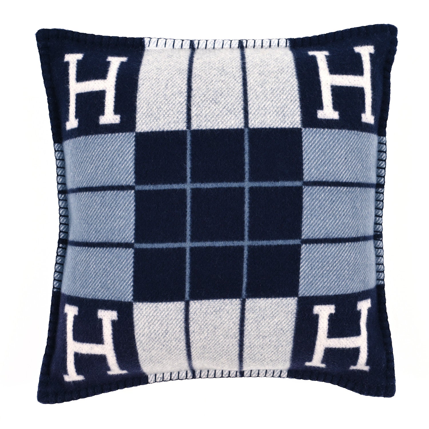Hermes Wool Cashmere Avalon III Pillow PM Ecru Caban 1 of 3
