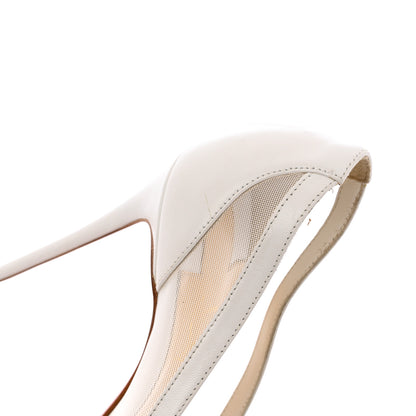 Christian Louboutin Kid Rete Galativi 100 Pumps 39.5 Bianco 10 of 13