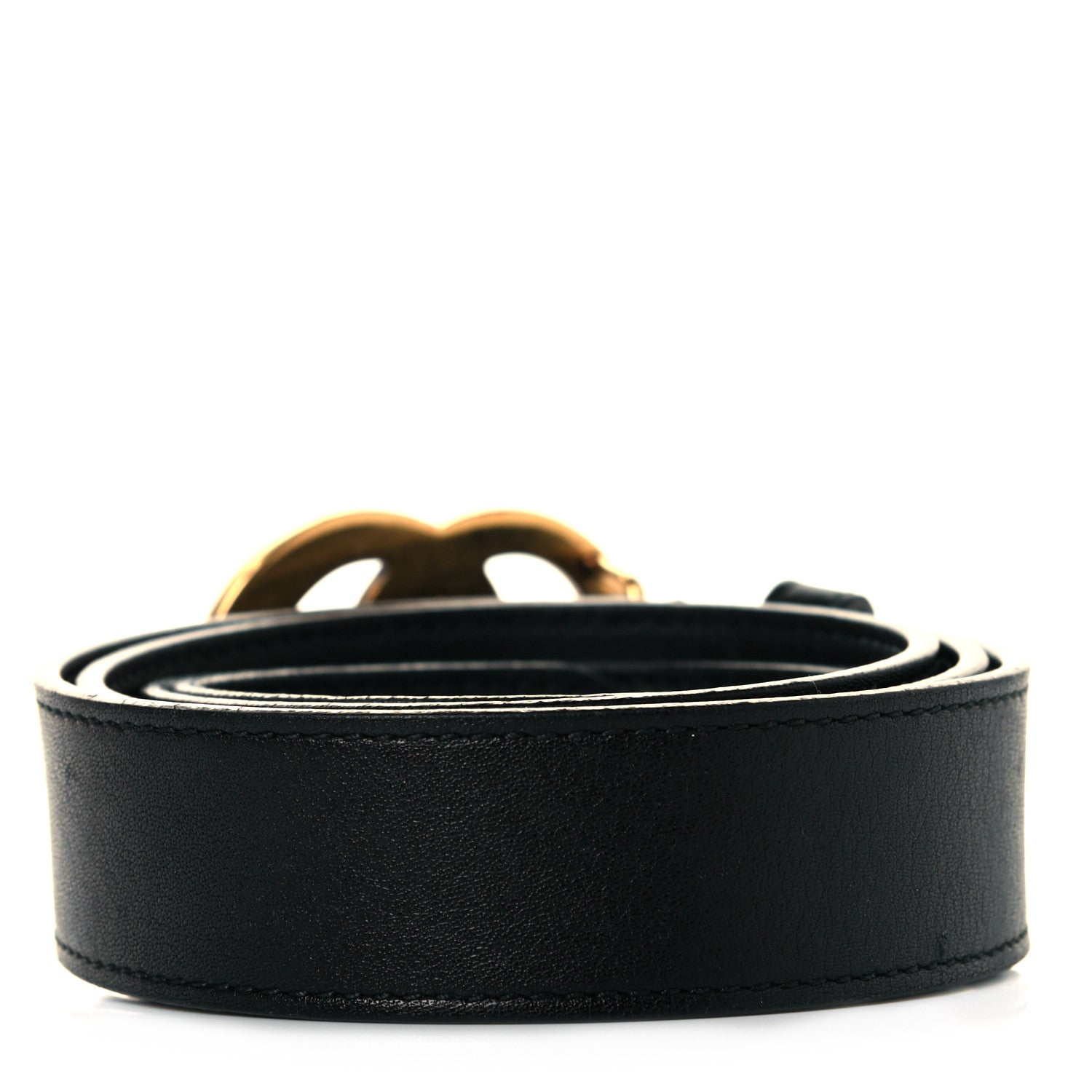 Gucci Calfskin Double G 30mm Belt 95 38 Black 2 of 4