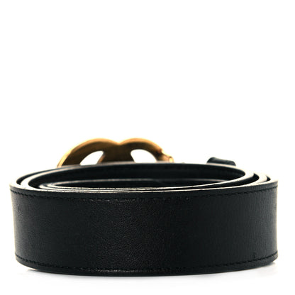 Gucci Calfskin Double G 30mm Belt 95 38 Black 2 of 4