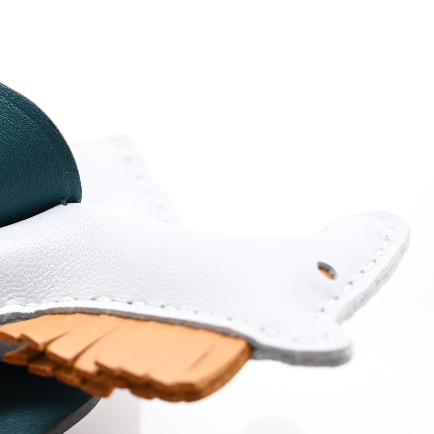 Milo Lambskin Grigri Rodeo Pegase Horse Bag Charm PM Bleu Brume Sesame Vert Bosphore