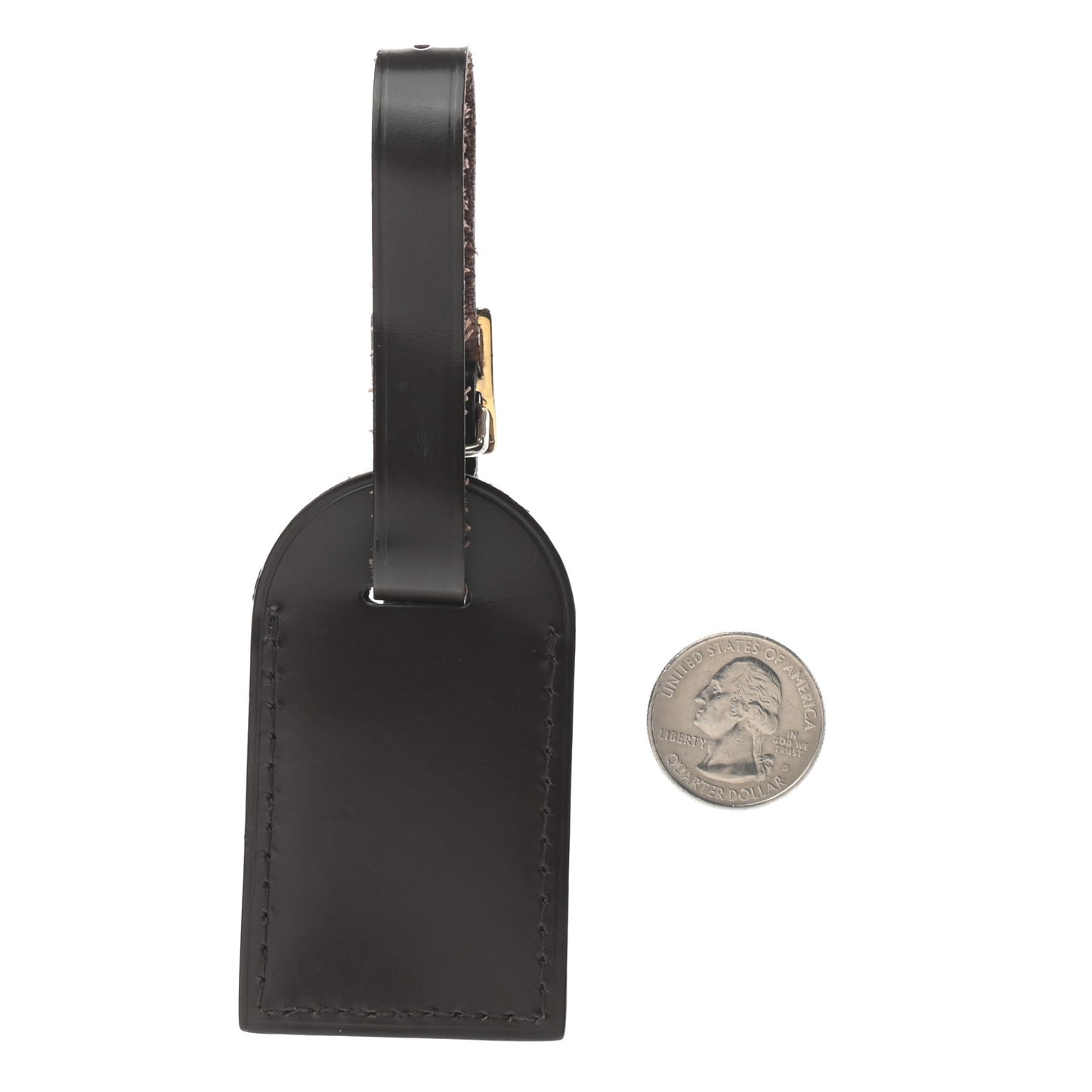 Calfskin Luggage Tag Ebene