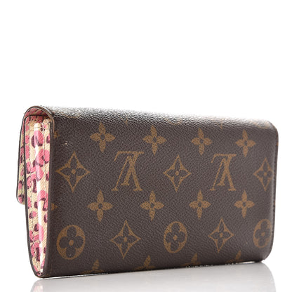 Louis Vuitton Monogram Leopard Sarah Wallet Blanc Corail 3 of 11