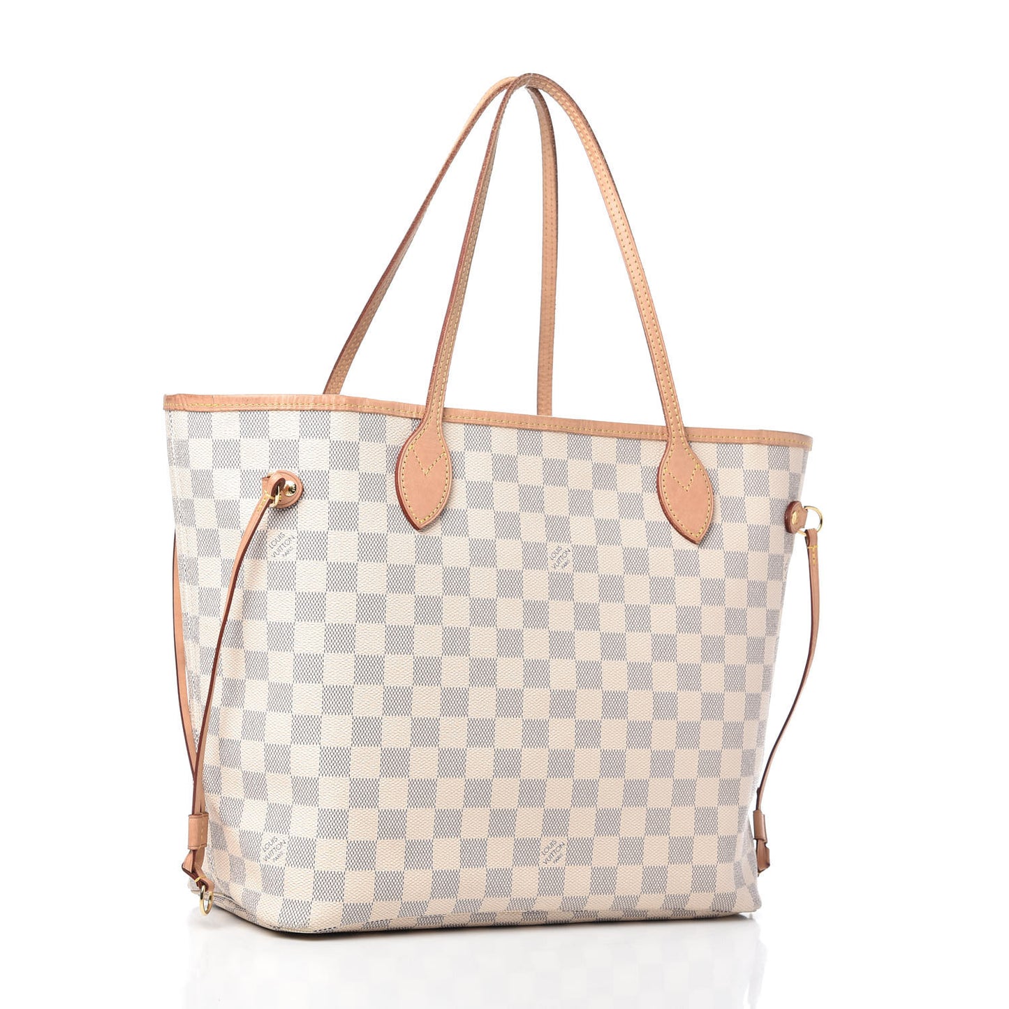 Damier Azur Neo Neverfull MM Rose Ballerine