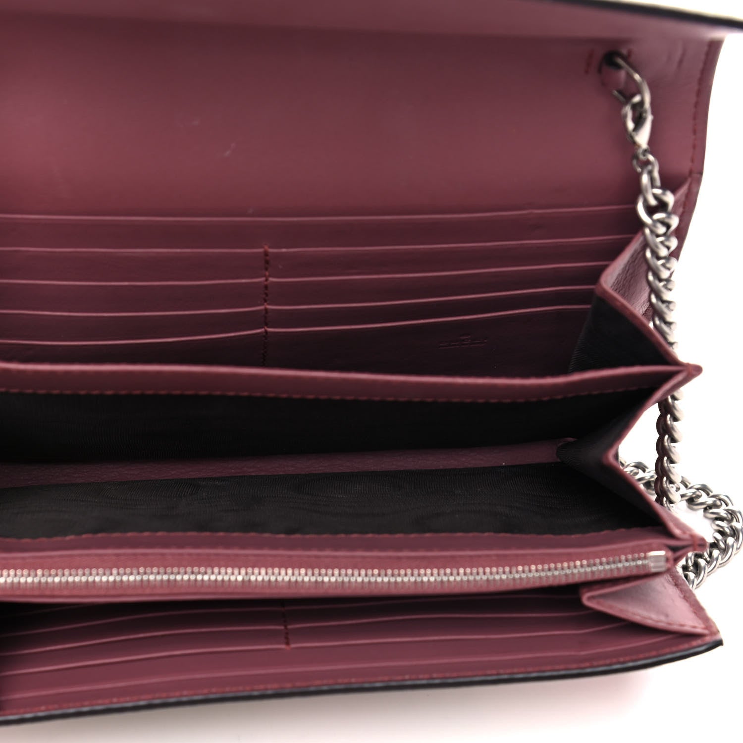 Gucci GG Supreme Monogram Blooms Mini Dionysus Chain Wallet Beige Multicolor Dry Rose 5 of 11