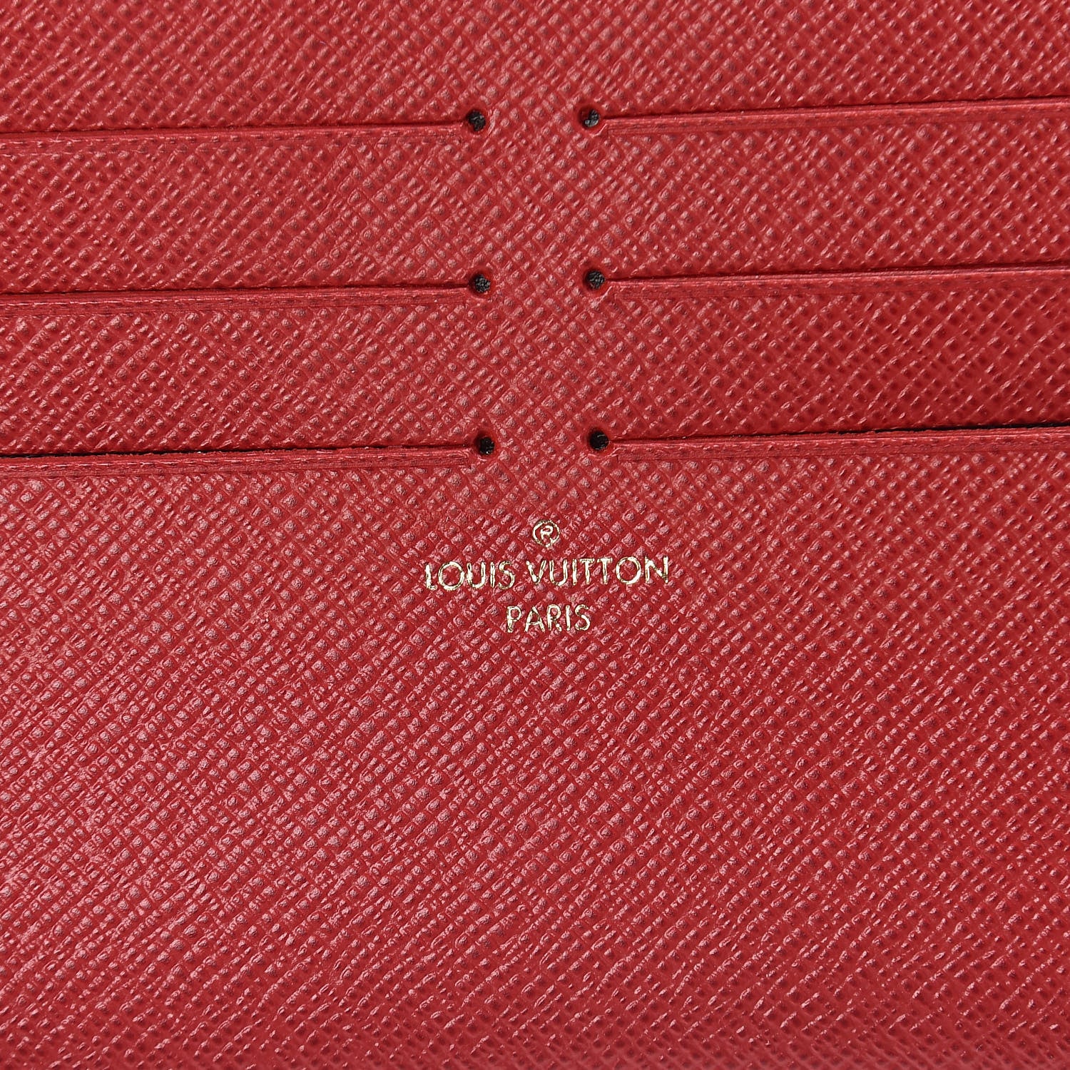 Louis Vuitton Calfskin Felicie Card Holder Insert Cherry 5 of 6