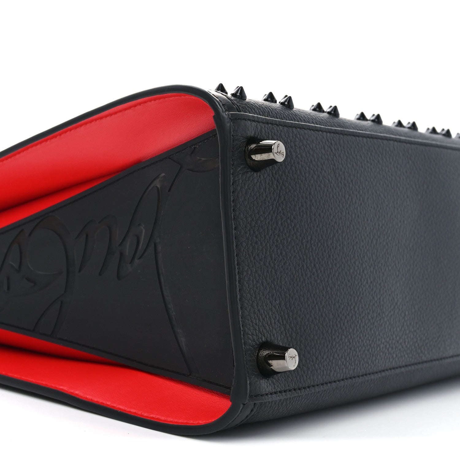 Christian Louboutin Calfskin Spikes Loubinthesky Medium Paloma Black 8 of 9
