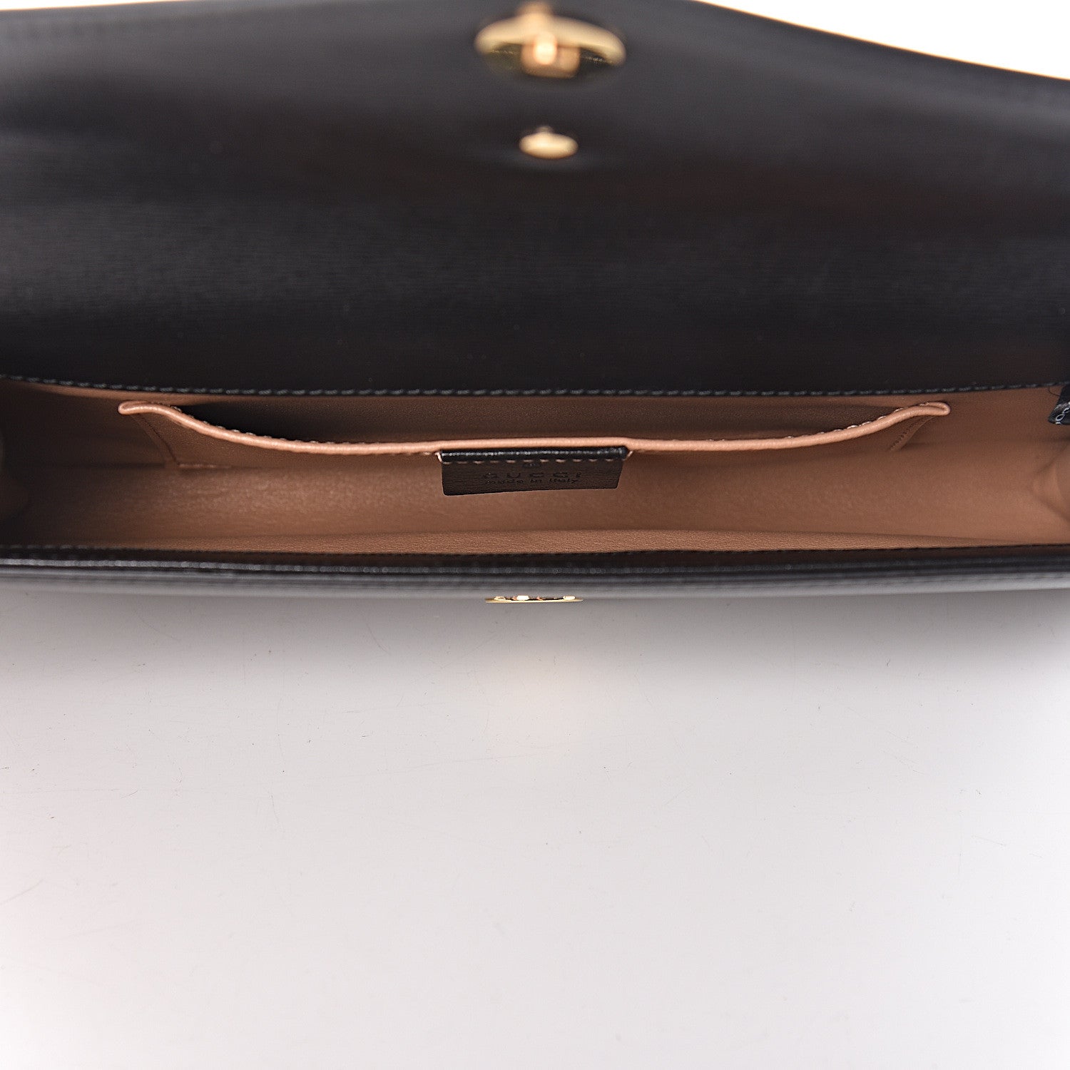 Gucci Calfskin Torchon GG Broadway Envelope Clutch Black 5 of 7