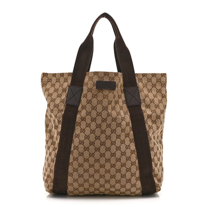 Gucci GG Monogram Medium Handle Vertical Tote Bag Dark Brown 1 of 13
