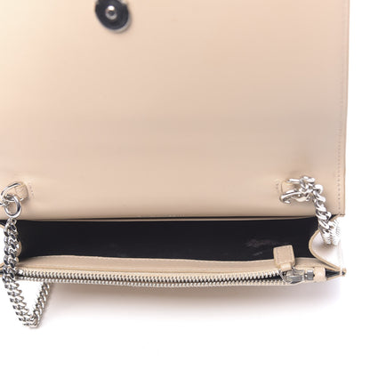 Saint Laurent Smooth Calfskin Classic Monogram Kate Tassel Chain Wallet Nude Powder 5 of 13