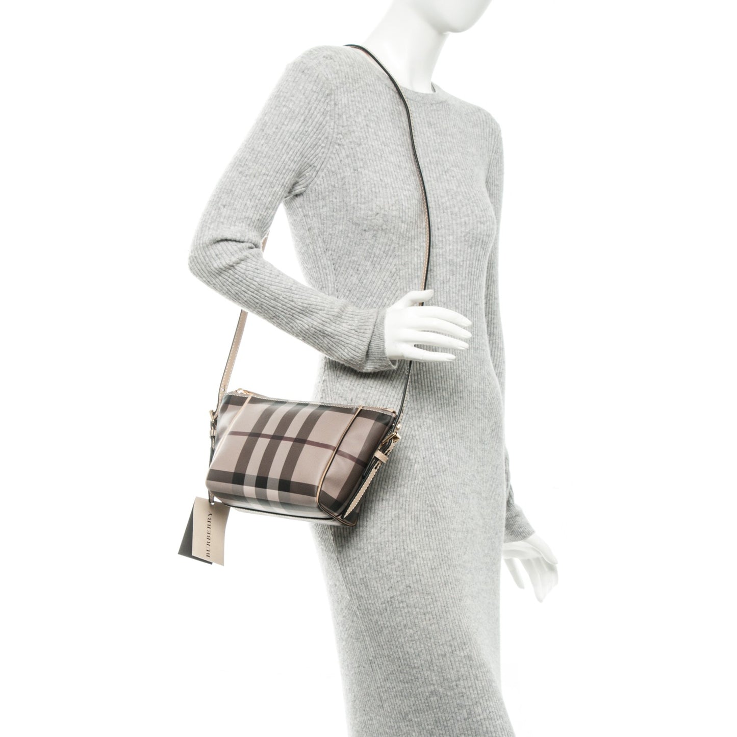 Smoked Check Small Dartmoore Crossbody Trench