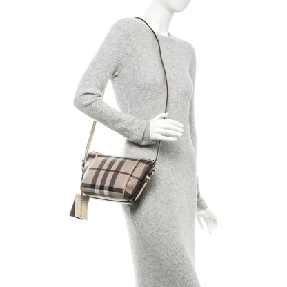 Burberry Smoked Check Small Dartmoore Crossbody Trench 2 of 7