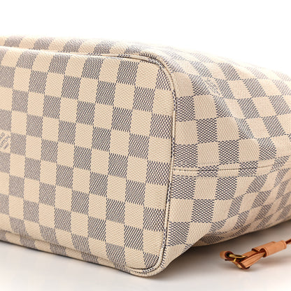 Louis Vuitton Damier Azur Neo Neverfull MM Rose Ballerine 11 of 11