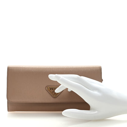 Prada Vitello Move Continental Flap Travel Wallet Cipria 3 of 7