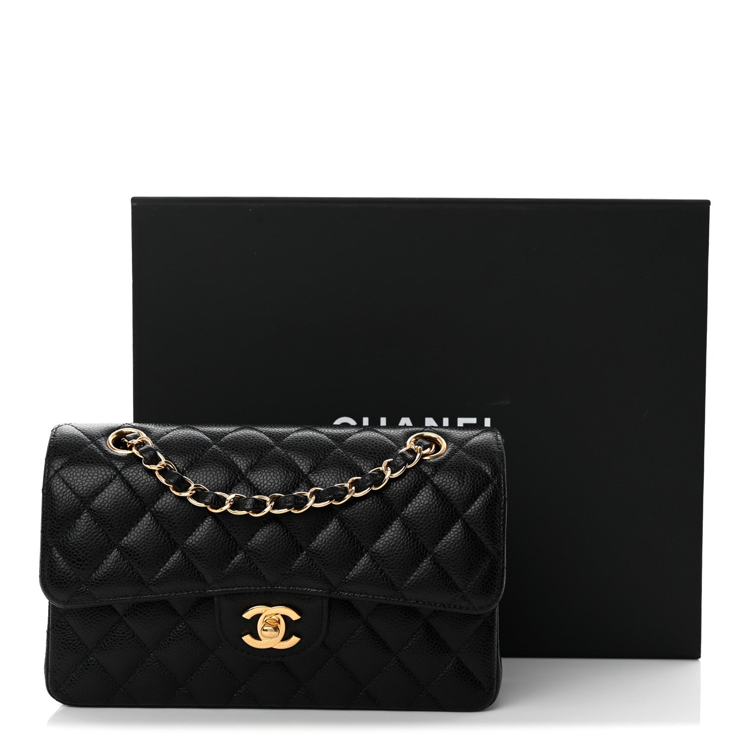 Chanel Caviar Quilted Small Double Flap Black 11 of 11