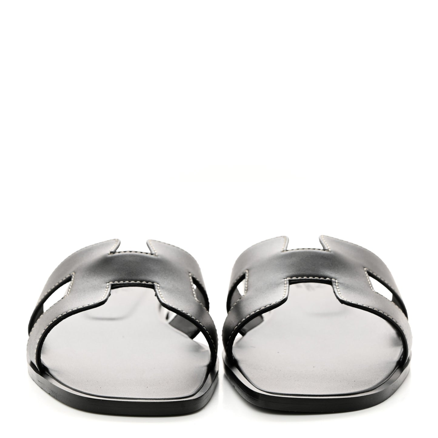 Box Calfskin Oran Sandals 39.5 Black