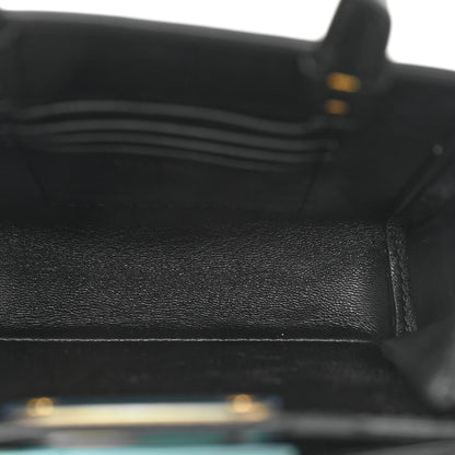 Valentino Garavani Grainy Calfskin Mini Rockstud Alcove Tote Black 5 of 11