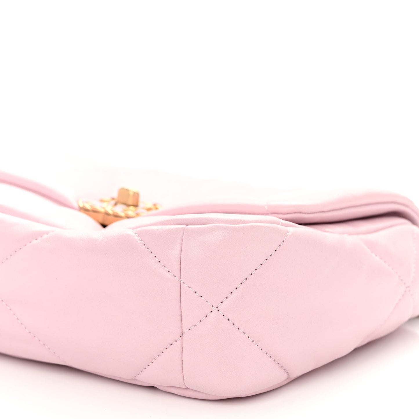 Lambskin Quilted Medium Chanel 19 Flap Light Pink