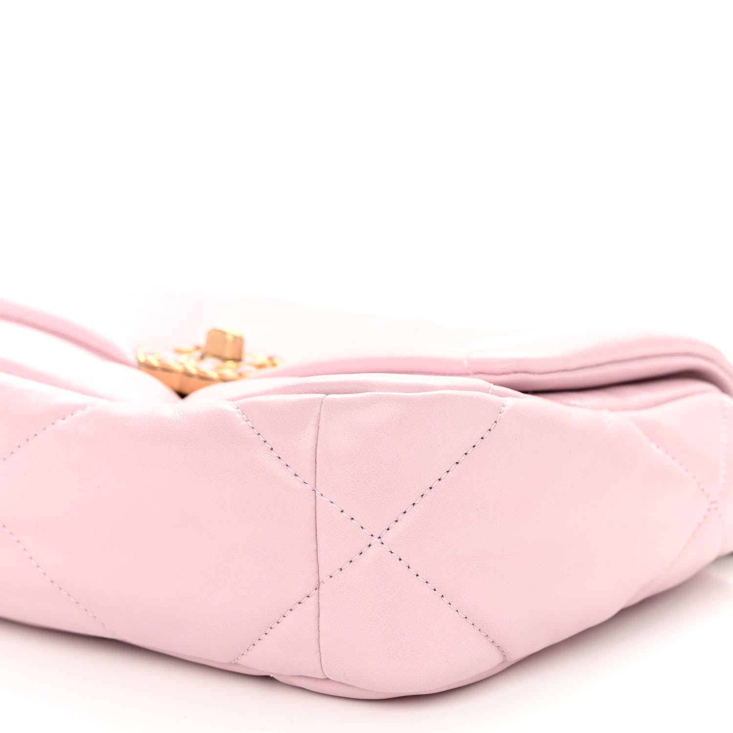 Chanel Lambskin Quilted Medium Chanel 19 Flap Light Pink 10 of 10