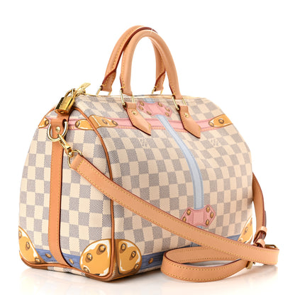 Louis Vuitton Damier Azur Summer Trunks Speedy Bandouliere 30 3 of 13
