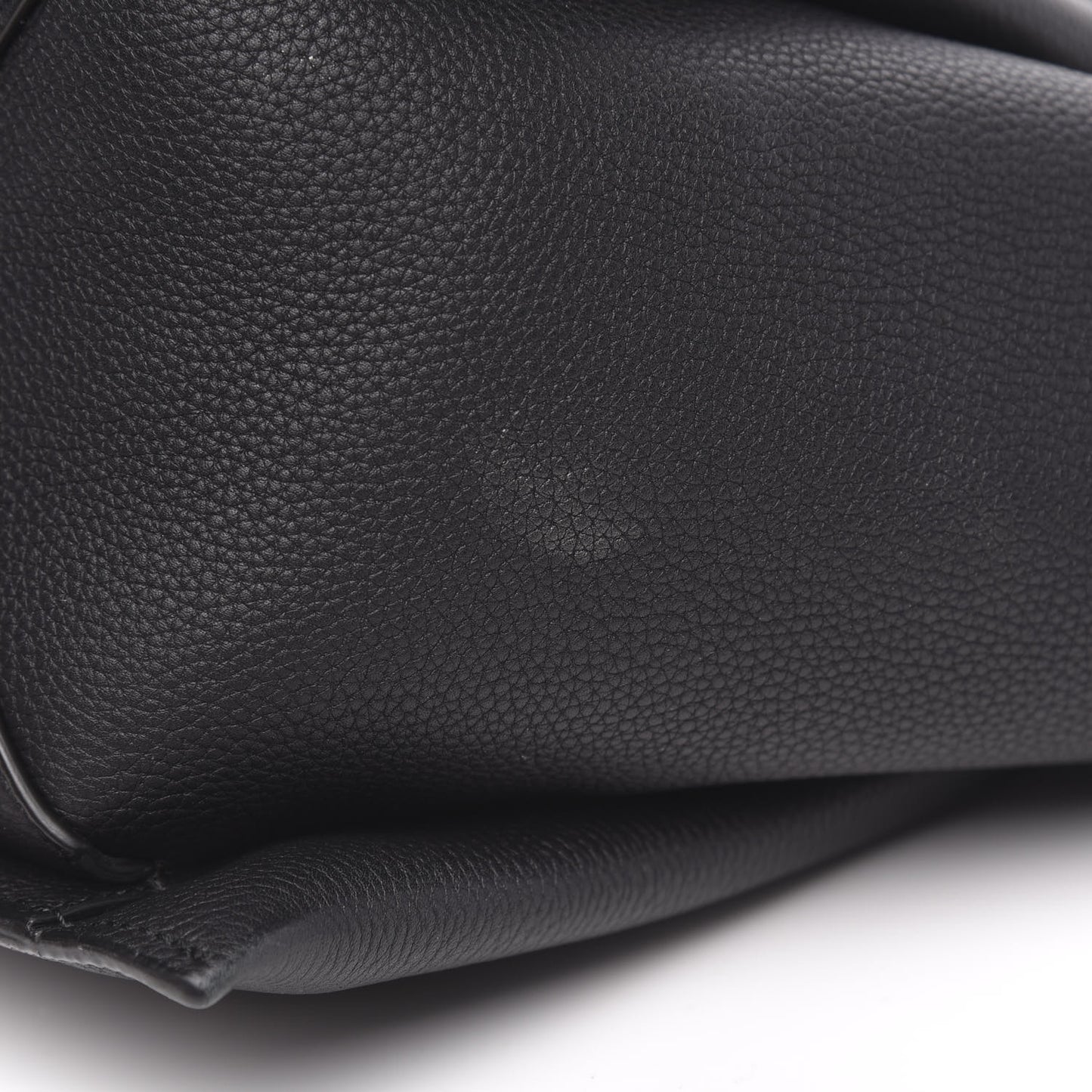 Baby Grained Calfskin Small Tri-Fold Bag Black