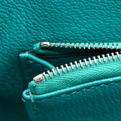 Hermes Taurillon Clemence Jypsiere 28 Bleu Paon 17 of 17