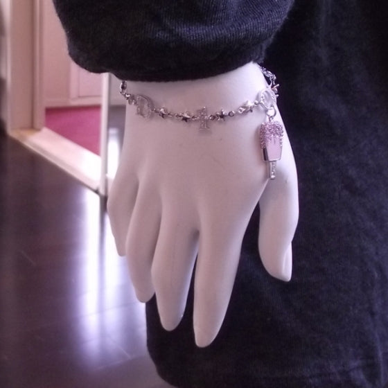 Pink Popsicle Charm Bracelet