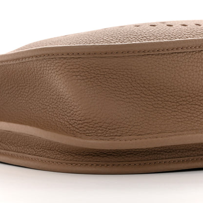 Hermes Taurillon Clemence Evelyne III PM Beige De Weimar 9 of 10