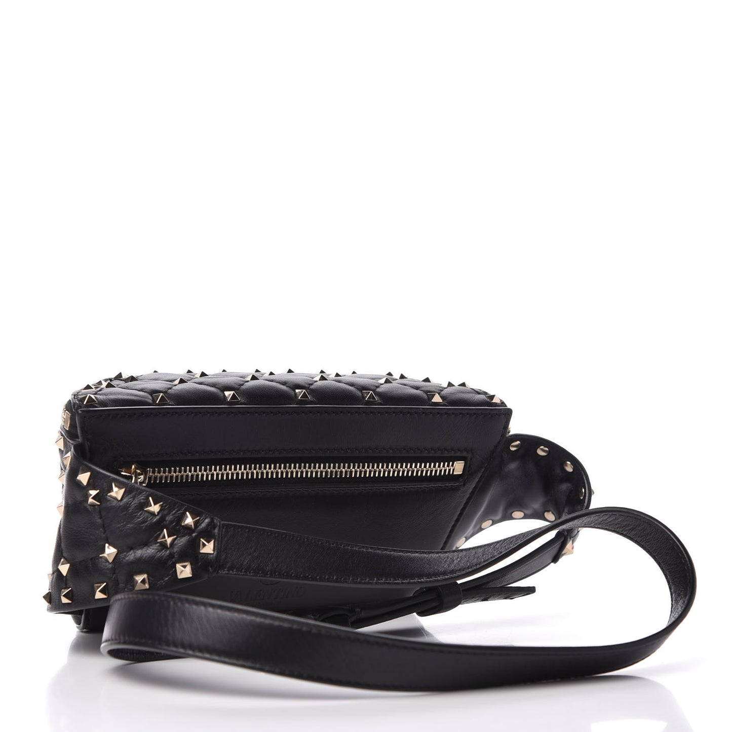 Nappa Rockstud Spike Belt Bag 105 Black