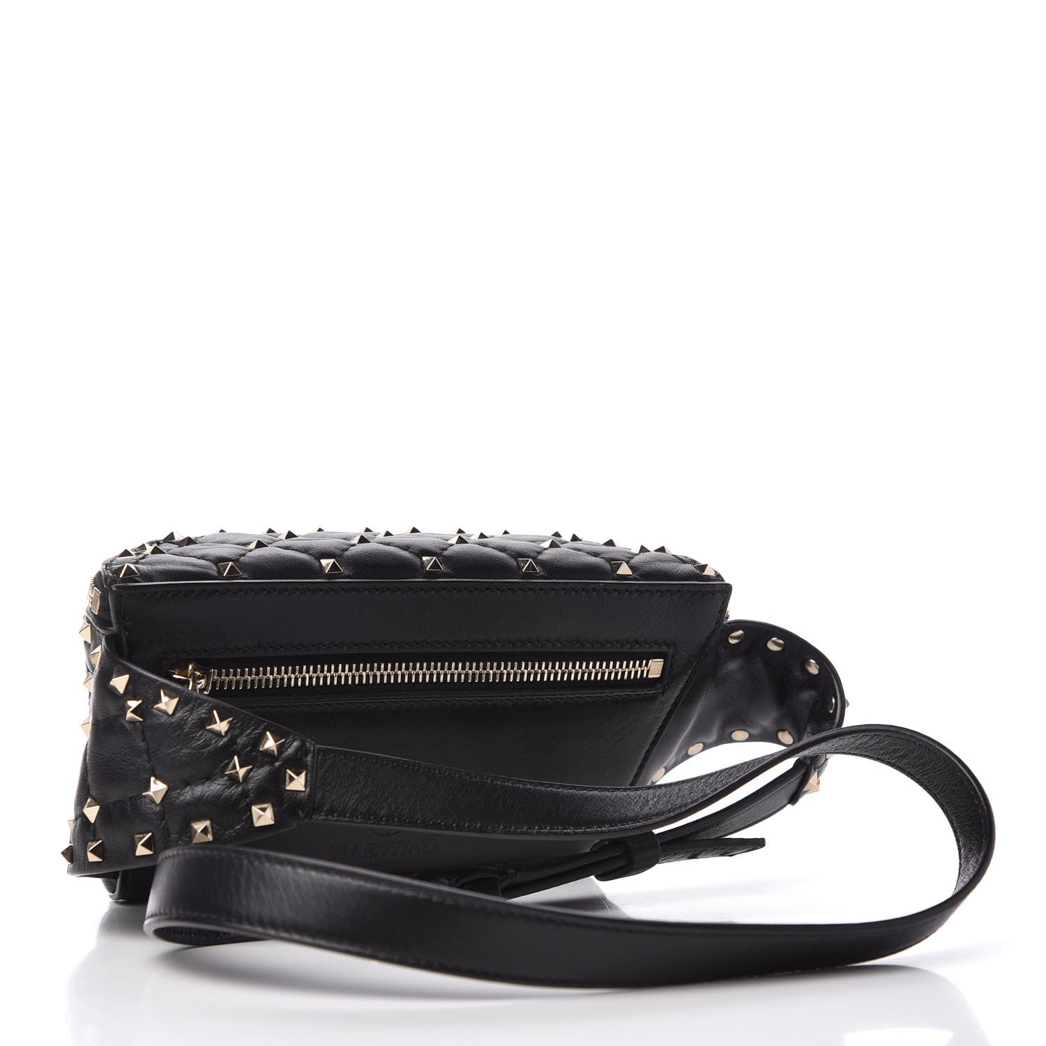 Valentino Garavani Nappa Rockstud Spike Belt Bag 105 Black 3 of 11