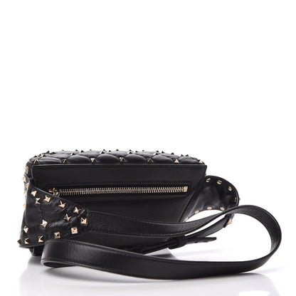 Valentino Garavani Nappa Rockstud Spike Belt Bag 105 Black 3 of 11