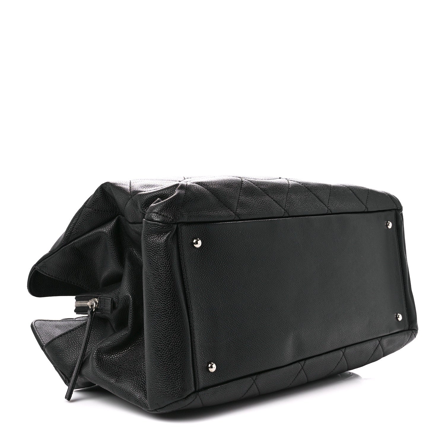 Chanel Soft Caviar Quilted CC Timeless Tote Black 4 of 13