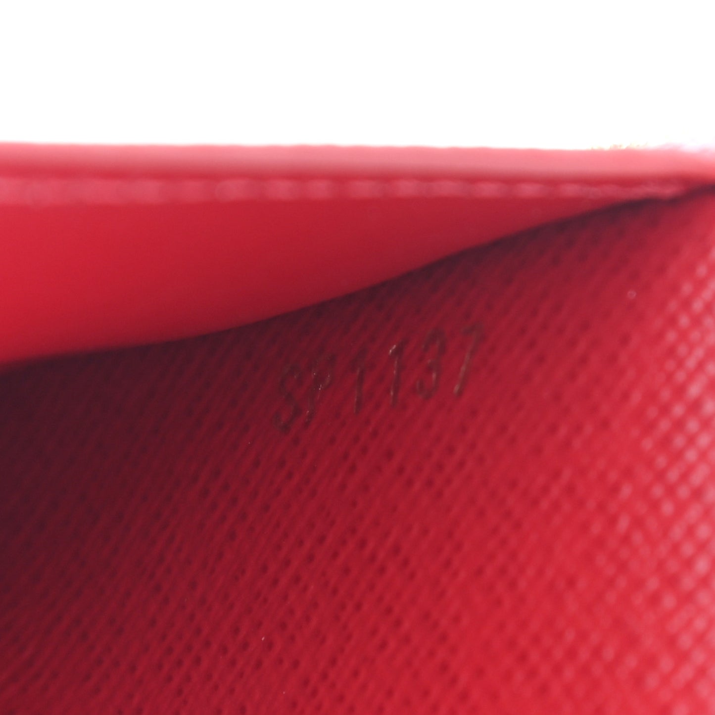 Damier Ebene Victorine Wallet Red