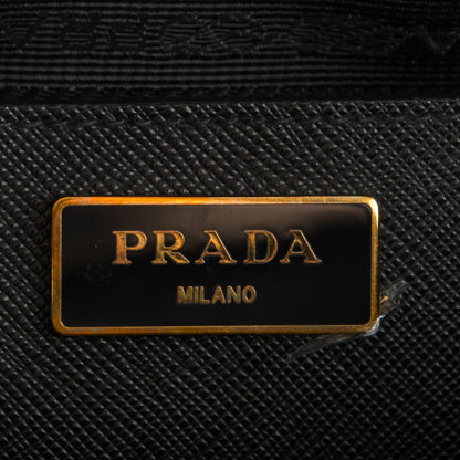Prada Saffiano Lux Medium Promenade Tote Black 6 of 8